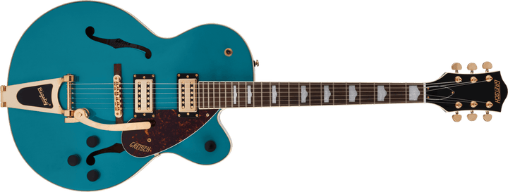 Gretsch G2410TG Streamliner™ Hollow Body Single - Cut with Bigsby® and Gold Hardware, Laurel Fingerboard, Ocean Turquoise by FMIC