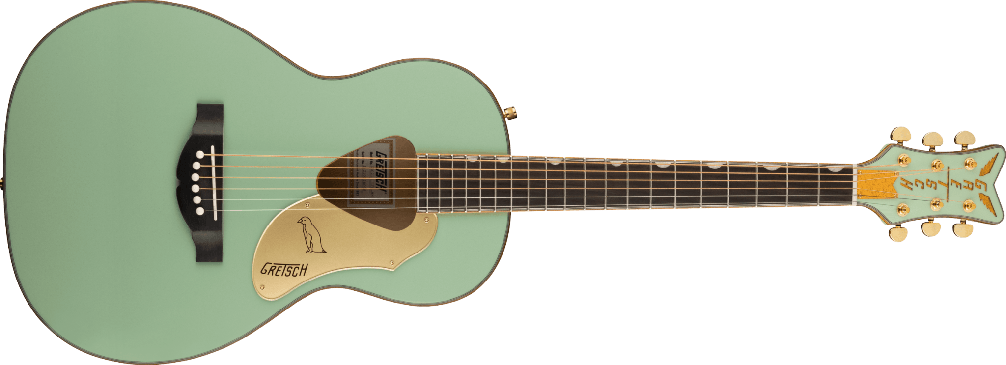 Gretsch G5021E Rancher™ Penguin™ Parlor Acoustic/Electric, Mint Metallic by FMIC