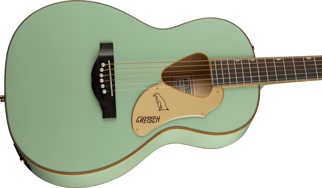 Gretsch G5021E Rancher™ Penguin™ Parlor Acoustic/Electric, Mint Metallic by FMIC