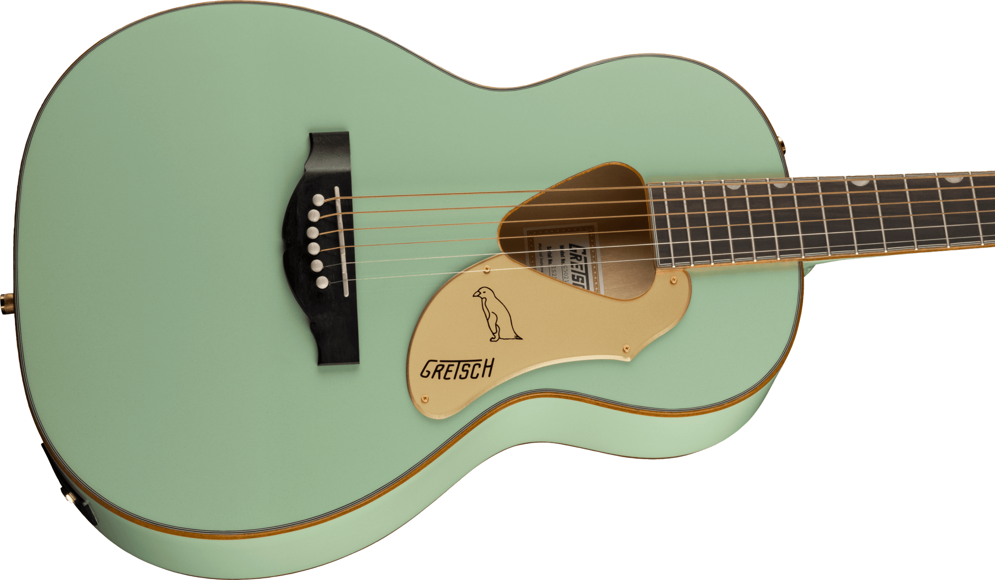 Gretsch G5021E Rancher™ Penguin™ Parlor Acoustic/Electric, Mint Metallic by FMIC