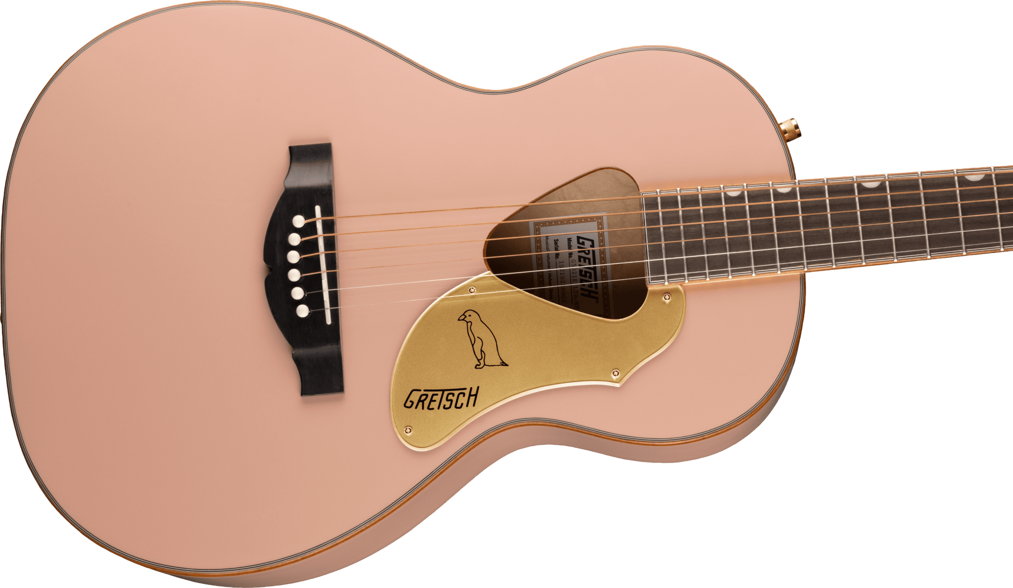 Gretsch G5021E Rancher™ Penguin™ Parlor Acoustic/Electric, Shell Pink by FMIC