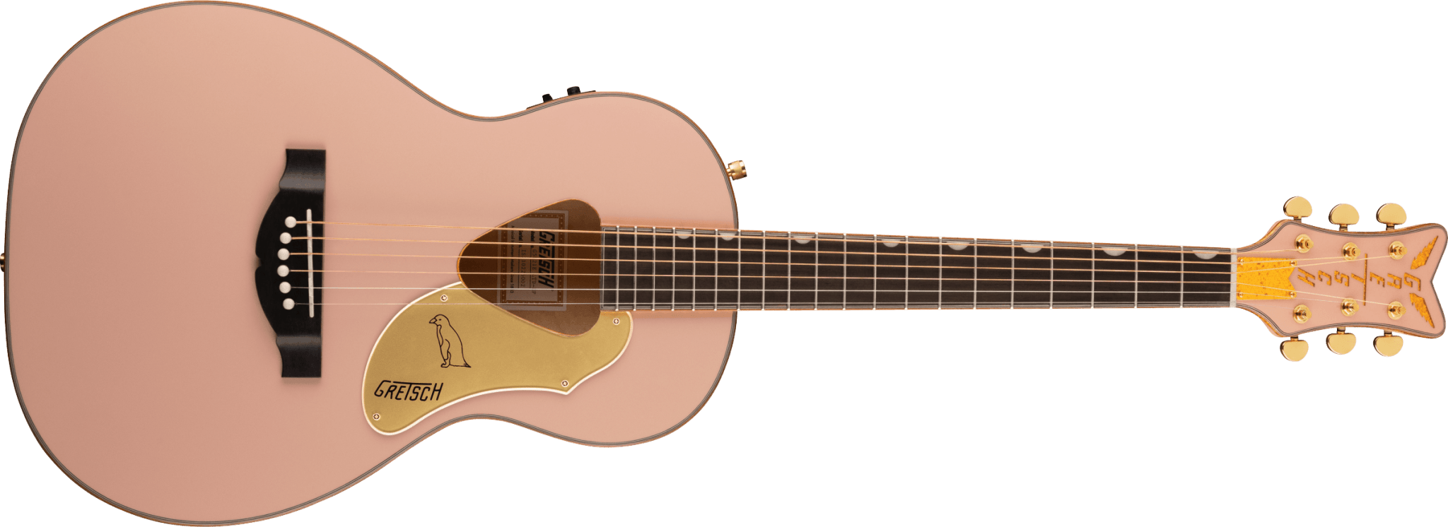 Gretsch G5021E Rancher™ Penguin™ Parlor Acoustic/Electric, Shell Pink by FMIC