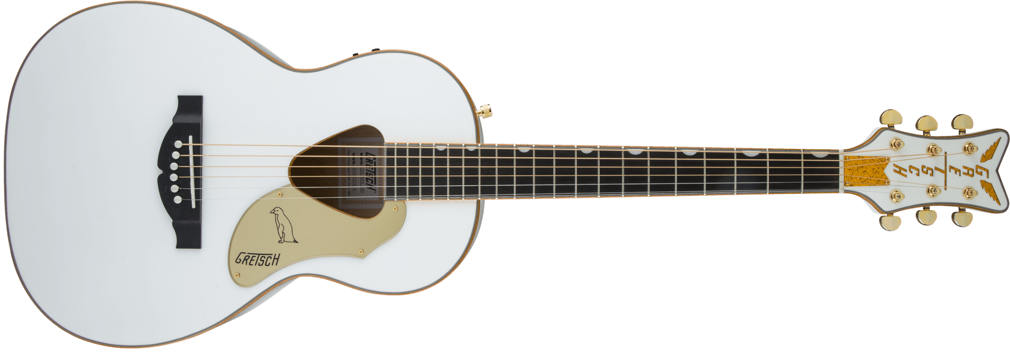 Gretsch G5021WPE Rancher™ Penguin™ Parlor Acoustic/Electric, Fishman® Pickup System, White by FMIC