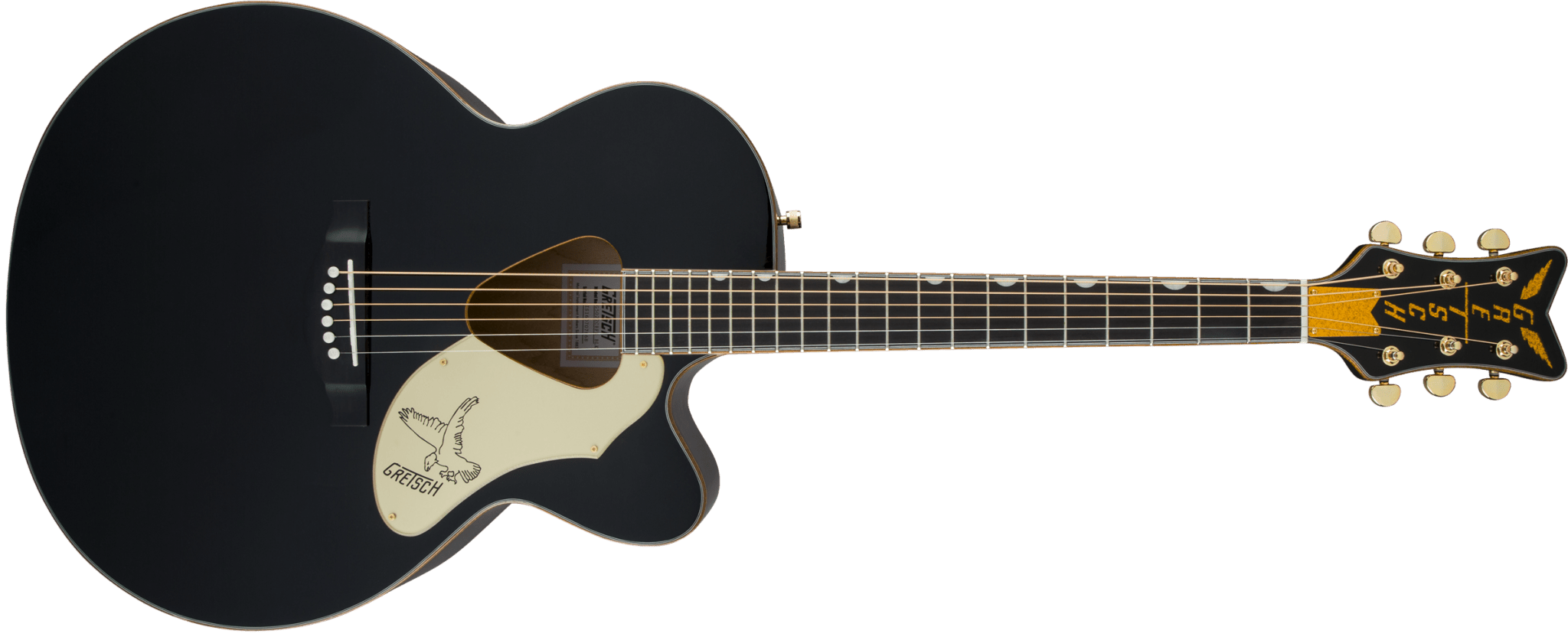 Gretsch G5022CBFE Rancher Falcon Jumbo Cutaway Acoustic/Electric, Fishman Pickups, Black by FMIC