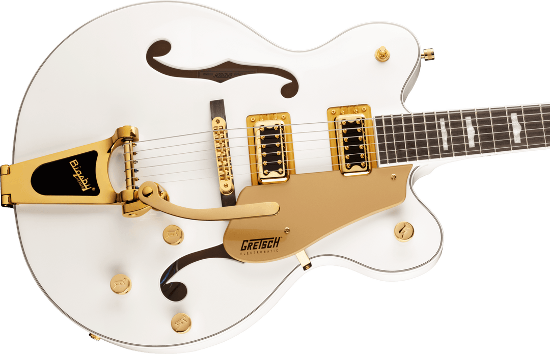 Gretsch G5422TG Electromatic® Classic Hollow Body Double - Cut with Bigsby® and Gold Hardware, Laurel Fingerboard, Snowcrest White by FMIC