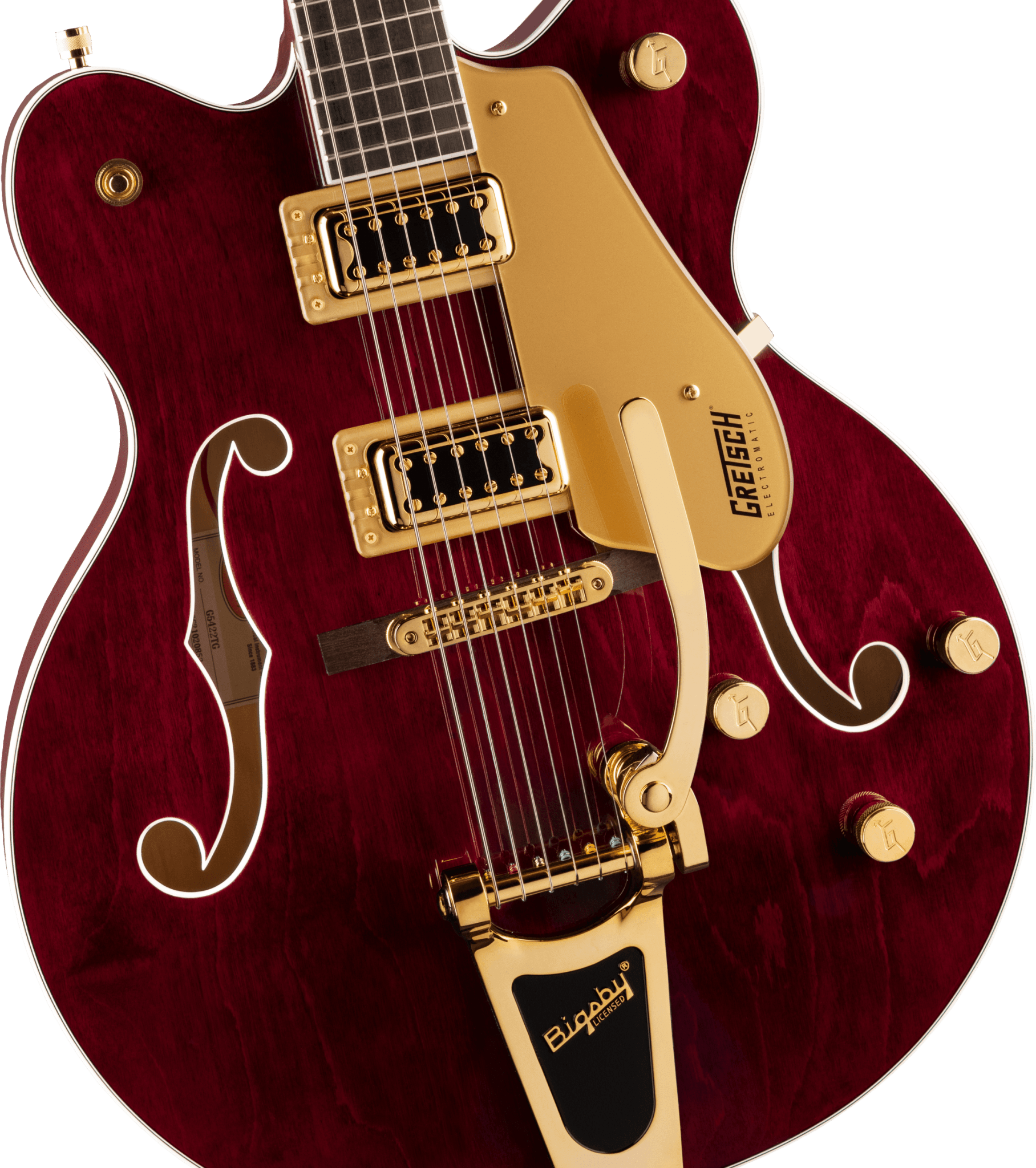 Gretsch G5422TG Electromatic® Classic Hollow Body Double - Cut with Bigsby® and Gold Hardware, Laurel Fingerboard, Walnut Stain by FMIC