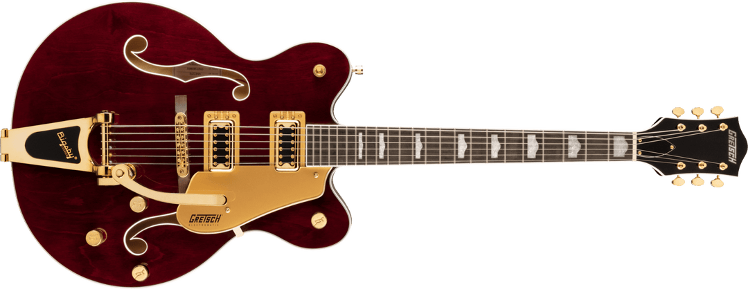 Gretsch G5422TG Electromatic® Classic Hollow Body Double - Cut with Bigsby® and Gold Hardware, Laurel Fingerboard, Walnut Stain by FMIC