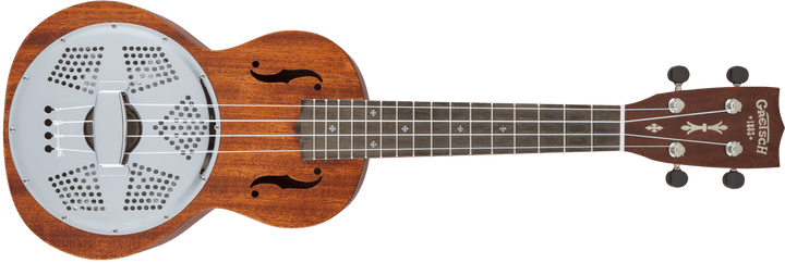 Gretsch G9112 Resonator - Ukulele with Gig Bag, Ovangkol Fingerboard, Biscuit Cone, Honey Mahogany Stain by FMIC