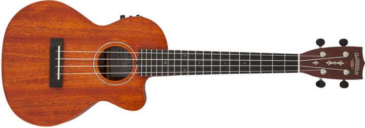 Gretsch G9121 A.C.E. Tenor Ukulele with Gig Bag, Ovangkol Fingerboard, Acoustic - Cutaway - Electric, Fishman® Kula Pickup, Honey Mahogany Stain by FMIC