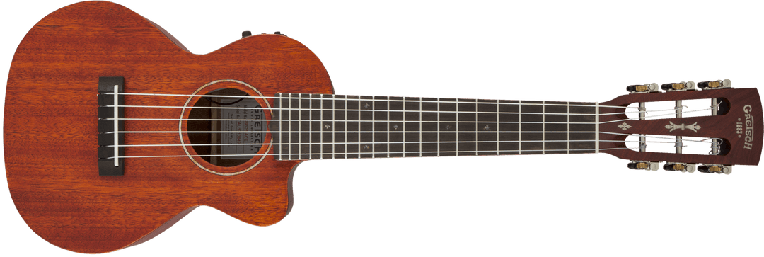 Gretsch G9126 A.C.E. Guitar - Ukulele, Acoustic - Cutaway - Electric with Gig Bag, Ovangkol Fingerboard, Fishman® Kula Pickup, Honey Mahogany Stain by FMIC