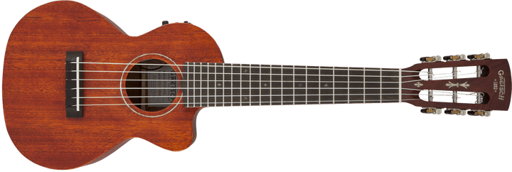 Gretsch G9126 A.C.E. Guitar - Ukulele, Acoustic - Cutaway - Electric with Gig Bag, Ovangkol Fingerboard, Fishman® Kula Pickup, Honey Mahogany Stain by FMIC
