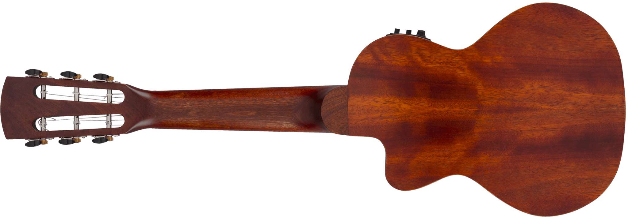 Gretsch G9126 A.C.E. Guitar - Ukulele, Acoustic - Cutaway - Electric with Gig Bag, Ovangkol Fingerboard, Fishman® Kula Pickup, Honey Mahogany Stain by FMIC