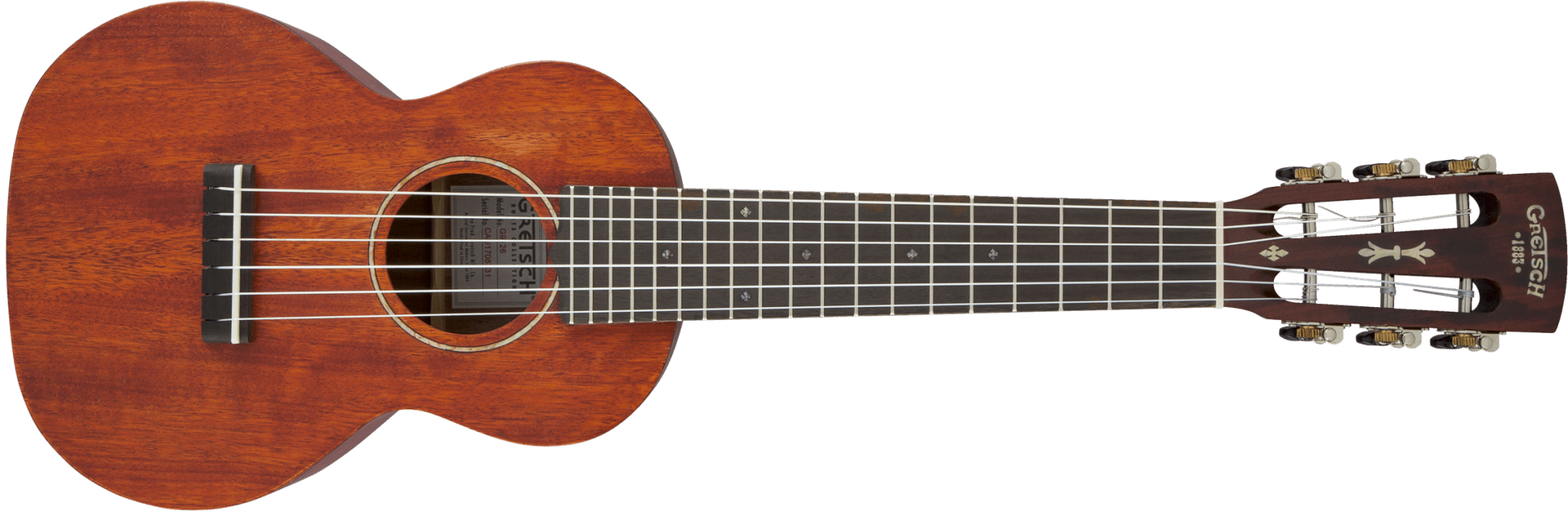 Gretsch G9126 Guitar - Ukulele with Gig Bag, Ovangkol Fingerboard, Honey Mahogany Stain by FMIC