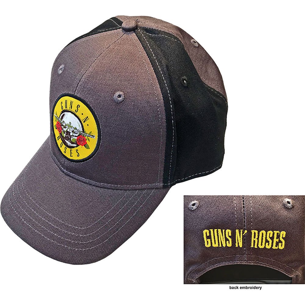 GUNS N' ROSES UNISEX BASEBALL CAP: CIRCLE LOGO (2 - TONE) by Rock Off Trade