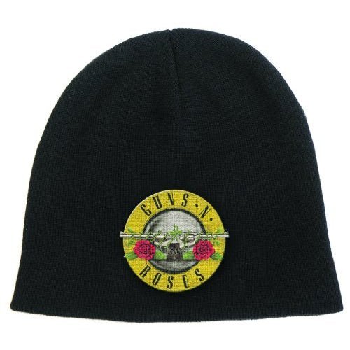 GUNS N' ROSES UNISEX BEANIE HAT: LOGO BULLET LOGO by Rock Off Trade