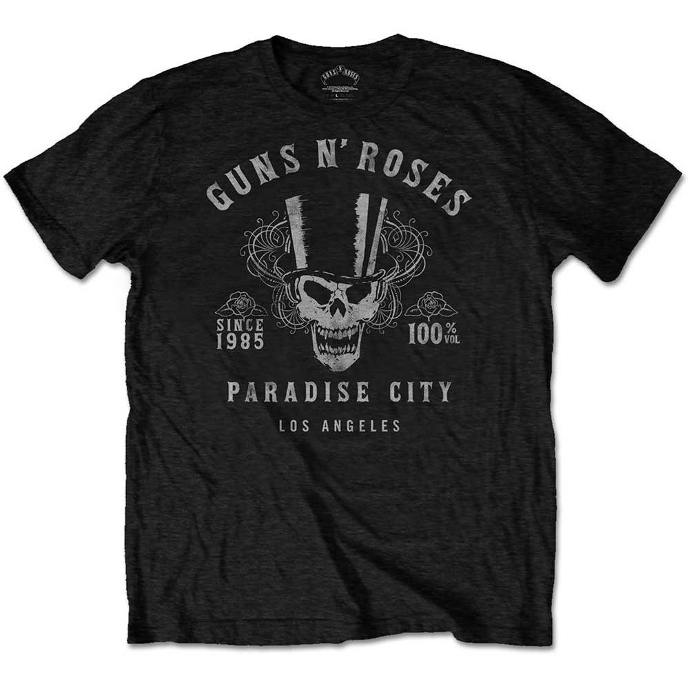 GUNS N' ROSES UNISEX T - SHIRT: 100% VOLUME by Rock Off Trade