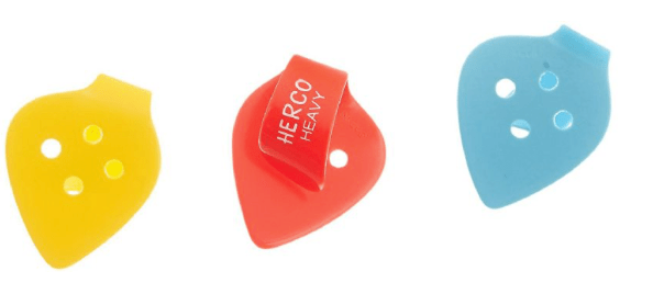 Herco Flat Thumbpicks, Heavy, 3/Player's Pack by Coast Music