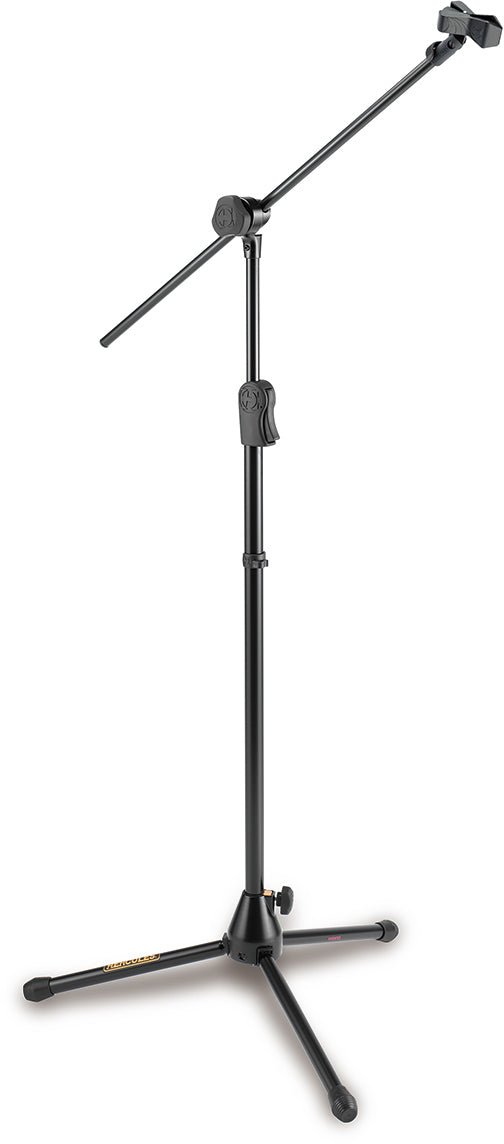 Hercules EZ Clutch Tripod Microphone Stand w/2 In 1 Hideaway Boom by Coast Music
