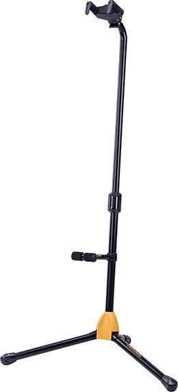 HERCULES GS412B PLUS AUTO GRIP SYSTEM (AGS) SINGLE GUITAR STAND W/BACKREST by Coast Music