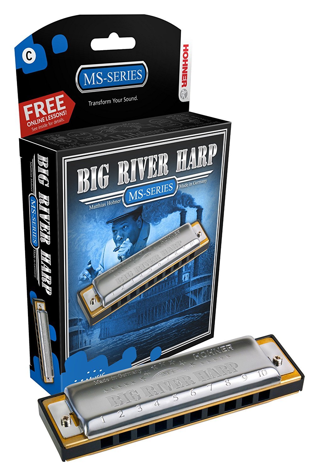 Hohner Big River Diatonic Harmonica by Coast Music