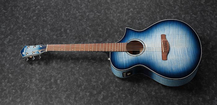 Ibanez AEWC400 Acoustic Guitar Indigo Blueburst by Hoshino
