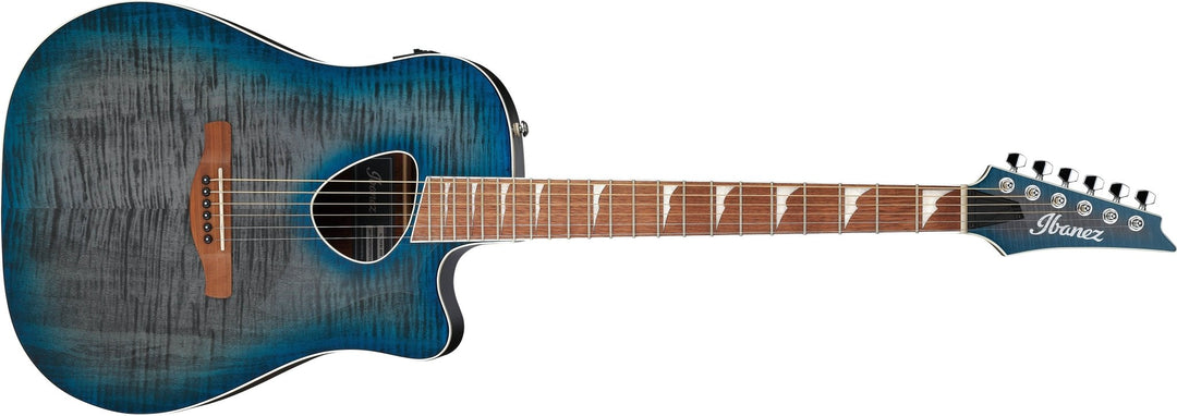 Ibanez Altstar Acoustic Electric Guitar ALT30FM, Blue Doom Burst High Gloss by Hoshino