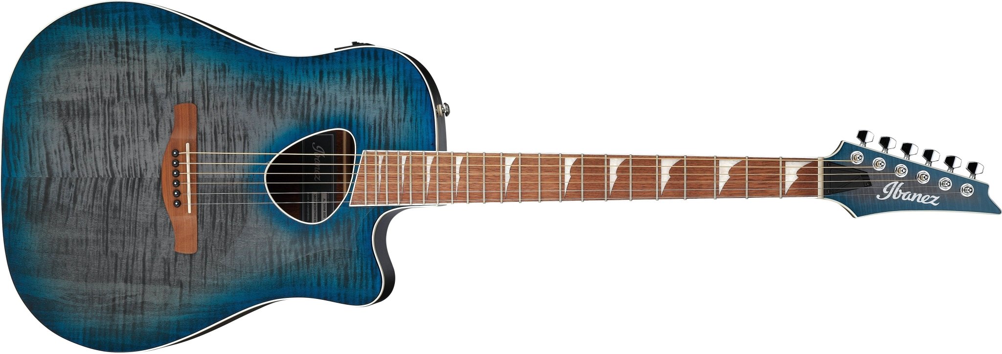 Ibanez Altstar Acoustic Electric Guitar ALT30FM, Blue Doom Burst High Gloss by Hoshino