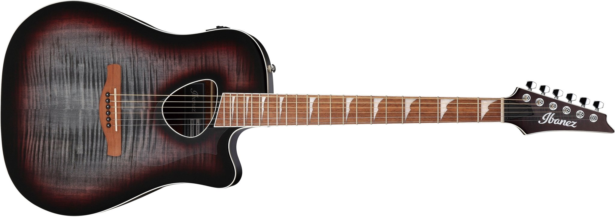 Ibanez Altstar Acoustic Electric Guitar ALT30FM, Red Doom Burst High Gloss by Hoshino