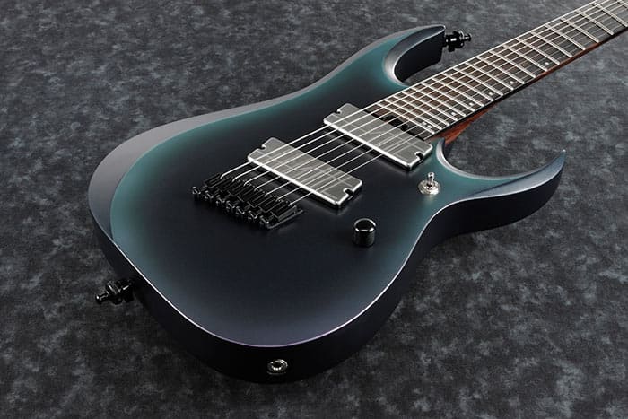 Ibanez Axion Label 7 String RGD71ALMS - BAM Aurora Burst Matte by Hoshino