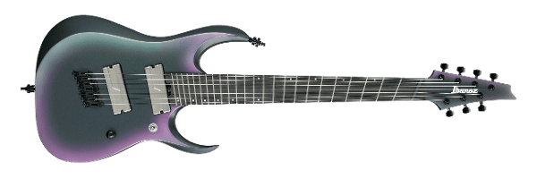 Ibanez Axion Label 7 String RGD71ALMS - BAM Aurora Burst Matte by Hoshino