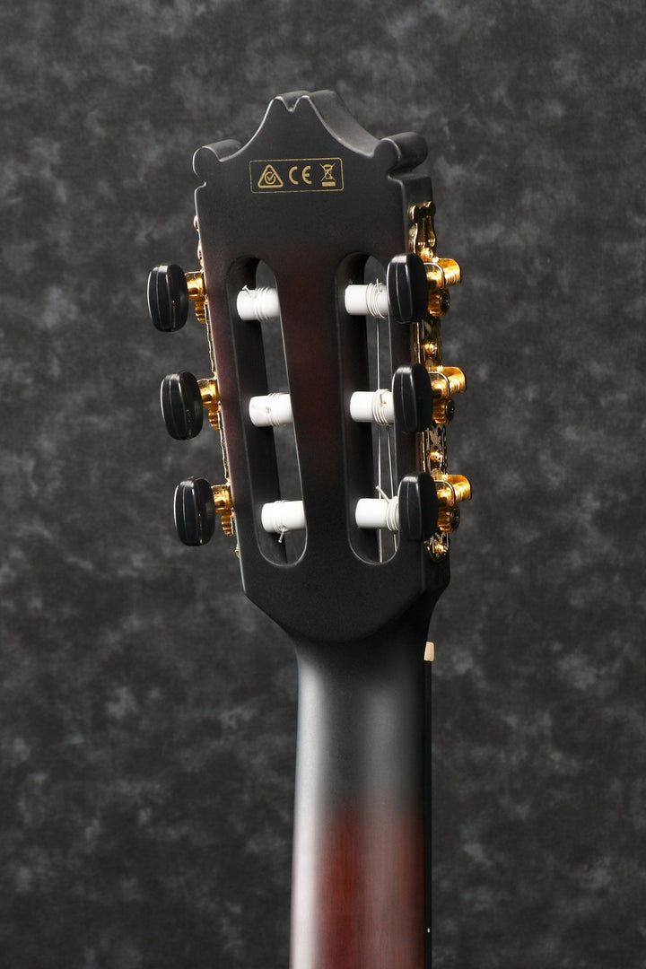 Ibanez Classical Acoustic Electric Guitar GA35TCE, Dark Violin Sunburst High Gloss by Hoshino