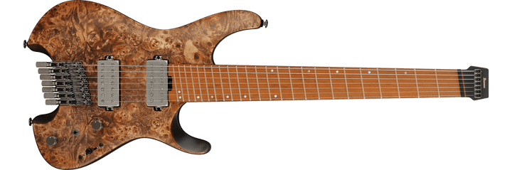 Ibanez Q Standard QX527PB Headless Multiscale 7 - String Electric Guitar, Antique Brown Stained by Hoshino