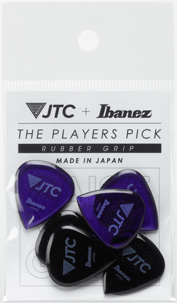 Ibanez Series Teardrop Shape 2.5mm Guitar Picks, Amethyst & Onyx (6PCS) by Hoshino