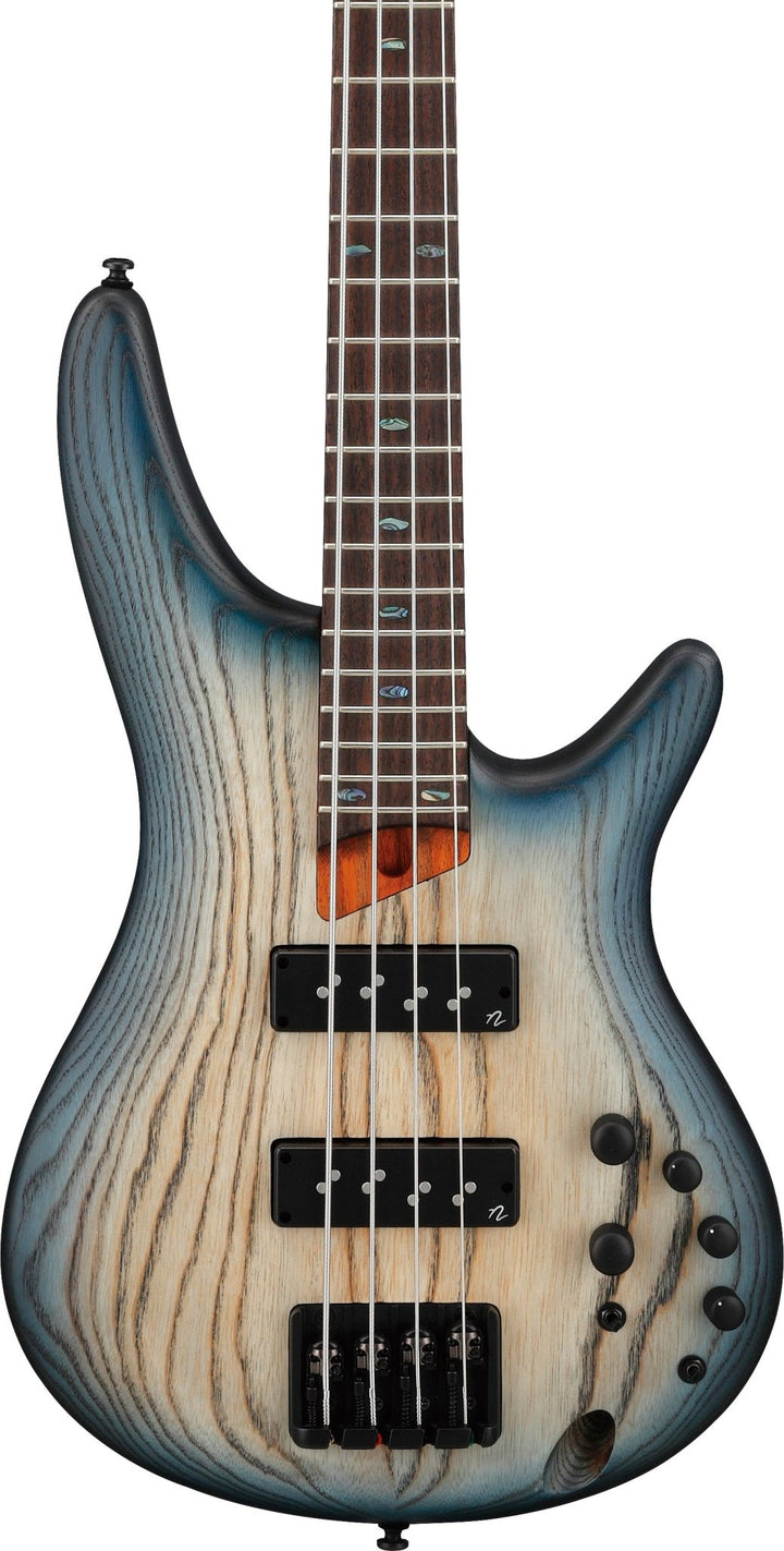 Ibanez SR Standard 4 String Bass SR600E, Cosmic Blue Starburst Flat by Hoshino