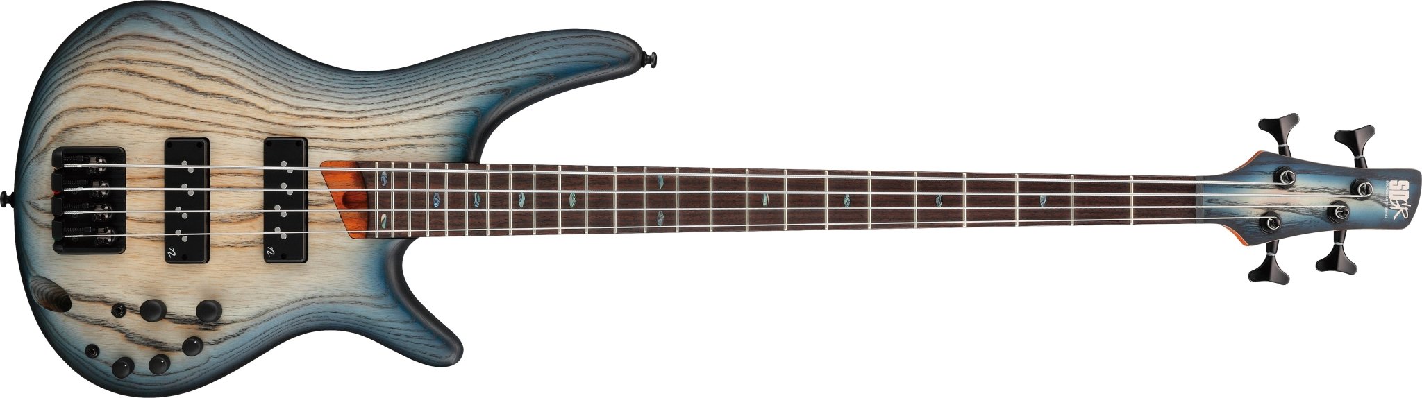 Ibanez SR Standard 4 String Bass SR600E, Cosmic Blue Starburst Flat by Hoshino