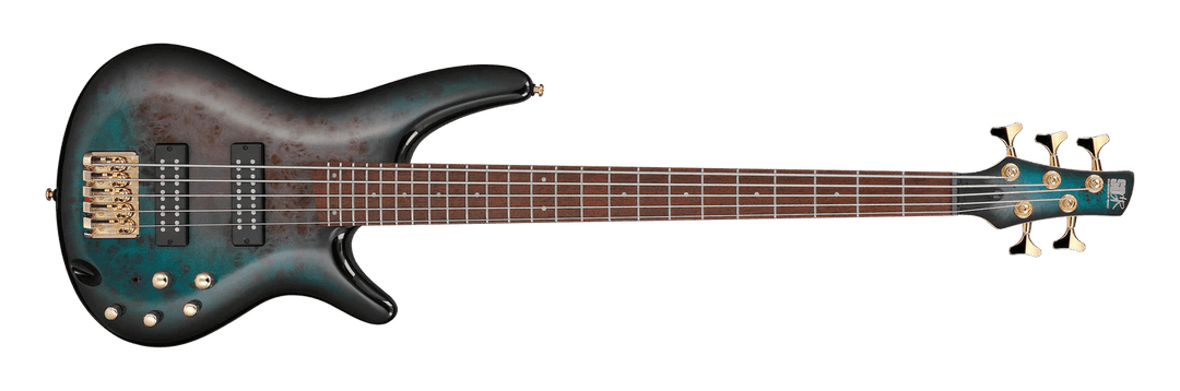 Ibanez SR405E 5 String Bass, Tropical SeaFloor Burst by Hoshino