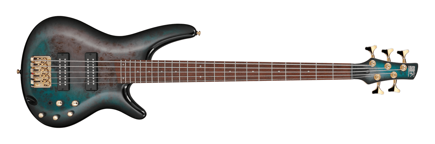 Ibanez SR405E 5 String Bass, Tropical SeaFloor Burst by Hoshino