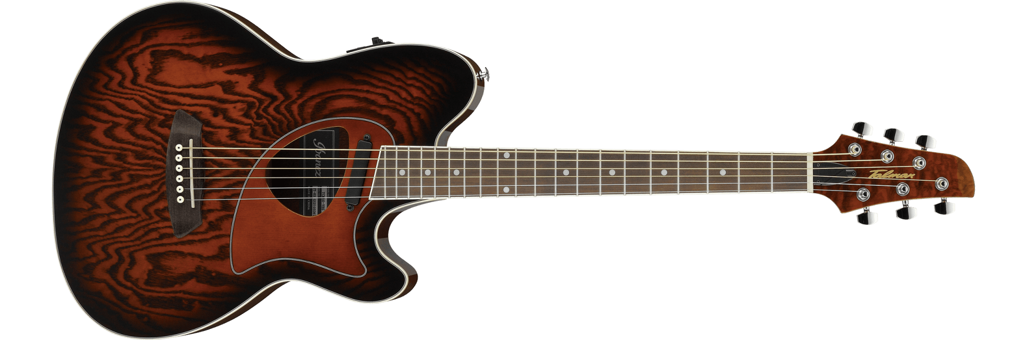 Ibanez Talman TCM50 - VBS Acoustic/Electric Guitar, Vintage Sunburst High Gloss by Hoshino