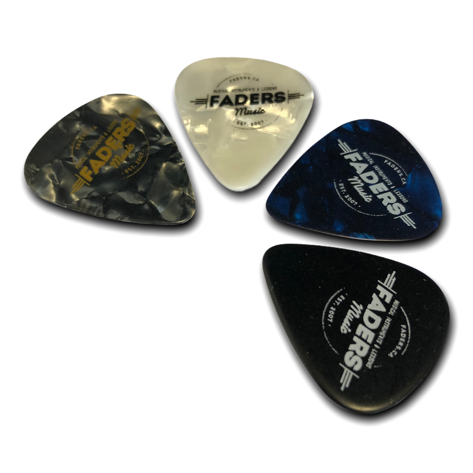 Faders Music Logo Guitar Picks