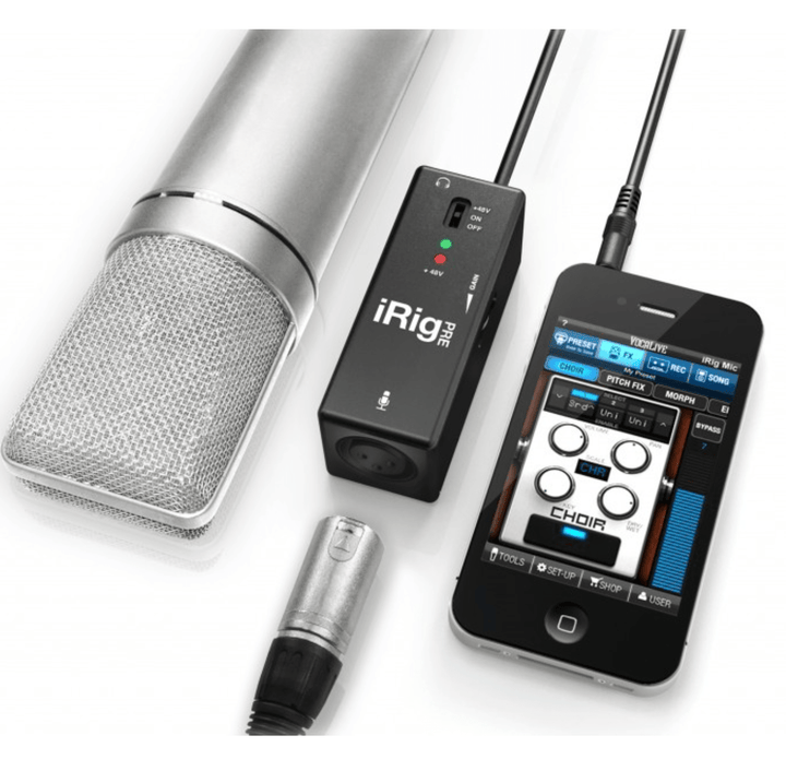 iRig Pre XLR microphone interface for iOS and Android by Hal Leonard