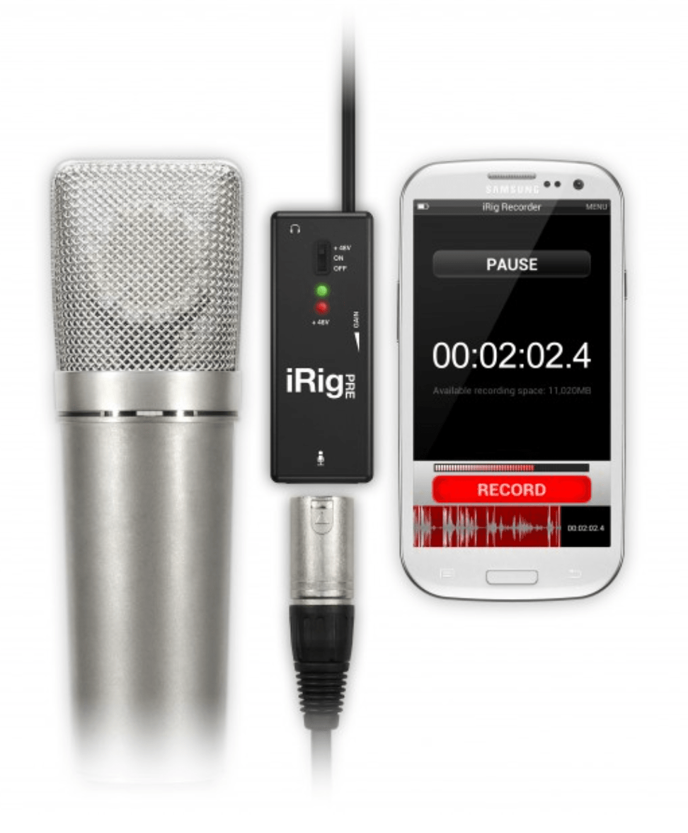 iRig Pre XLR microphone interface for iOS and Android by Hal Leonard