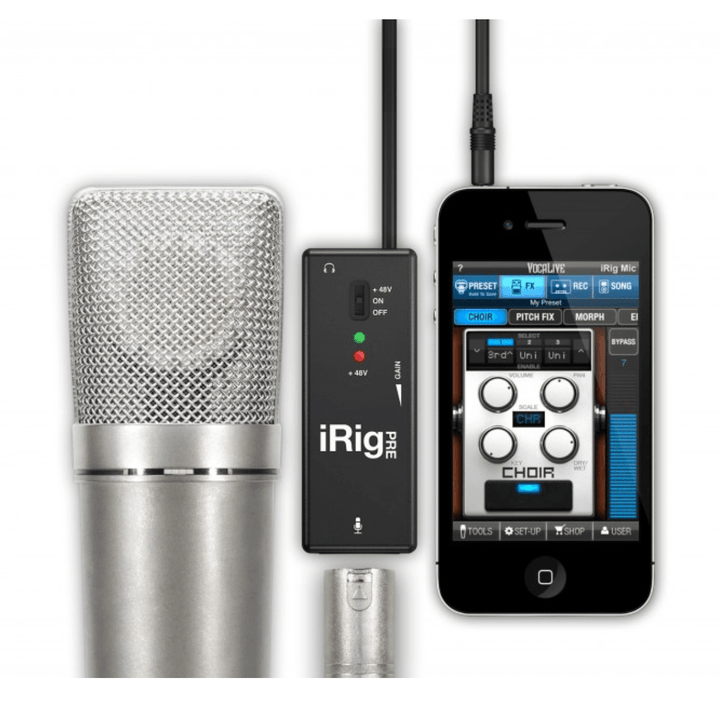 iRig Pre XLR microphone interface for iOS and Android by Hal Leonard