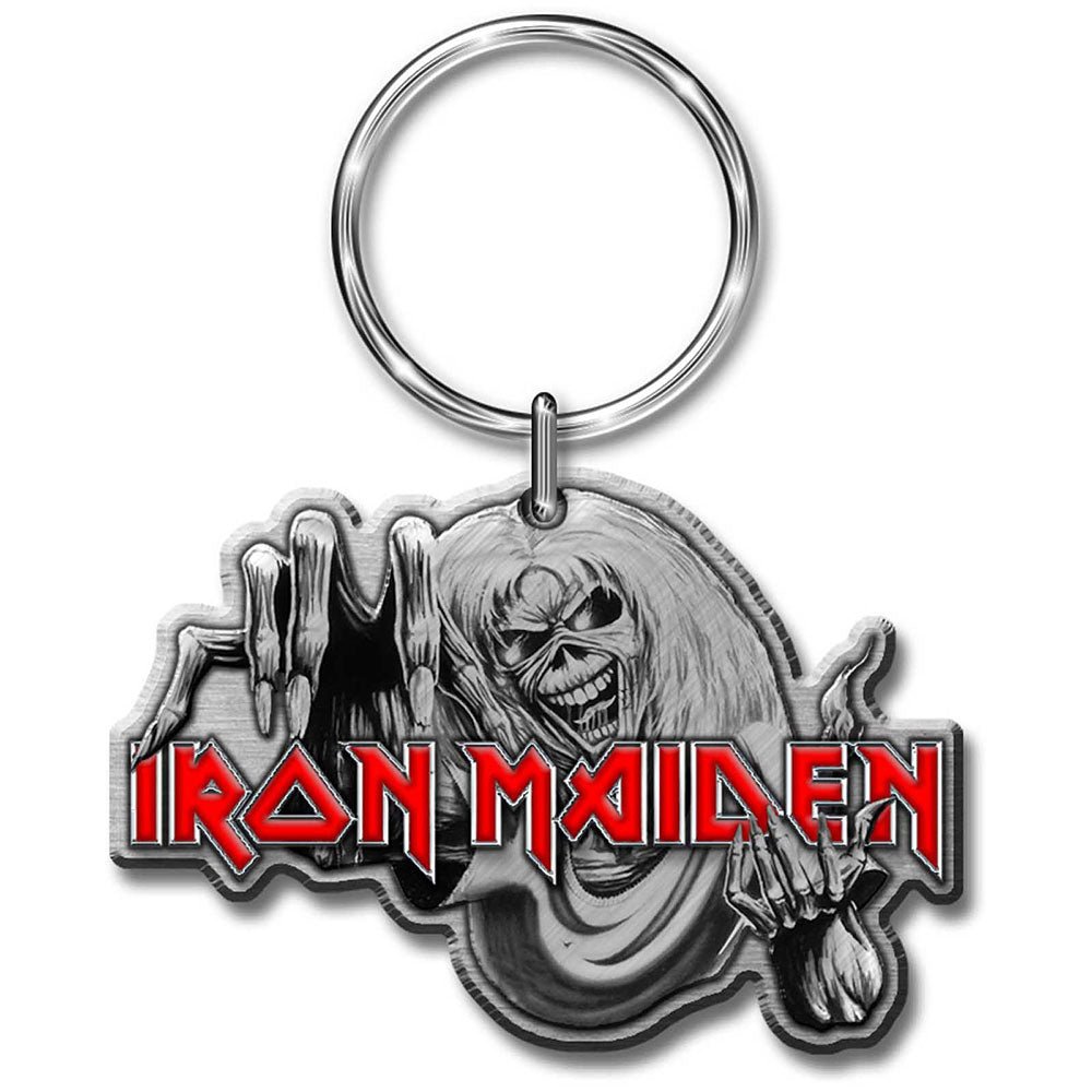 IRON MAIDEN KEYCHAIN: THE NUMBER OF THE BEAST (ENAMEL IN - FILL) by Rock Off Trade