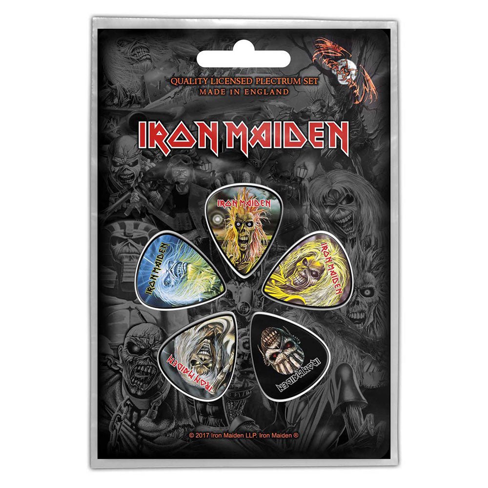 IRON MAIDEN PLECTRUM PACK: THE FACES OF EDDIE by Rock Off Trade