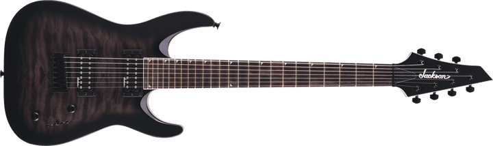 Jackson JS Series Dinky™ Arch Top JS22Q - 7 DKA HT, Amaranth Fingerboard, Transparent Black Burst by FMIC