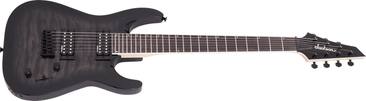 Jackson JS Series Dinky™ Arch Top JS22Q - 7 DKA HT, Amaranth Fingerboard, Transparent Black Burst by FMIC