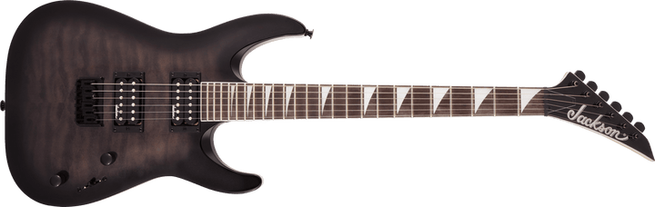 Jackson JS Series Dinky® Arch Top JS32Q DKA HT, Amaranth Fingerboard, Transparent Black Burst by FMIC