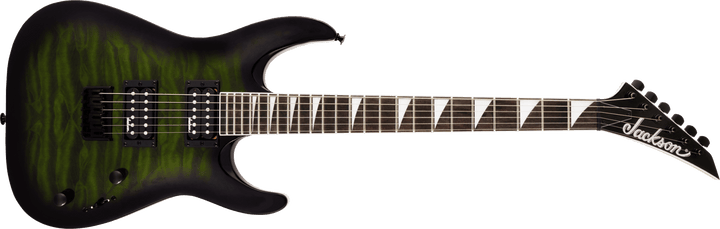 Jackson JS Series Dinky™ Arch Top JS32Q DKA HT, Amaranth Fingerboard, Transparent Green Burst by FMIC