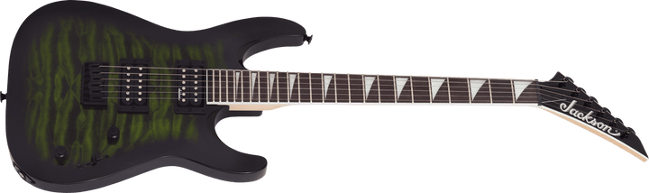 Jackson JS Series Dinky™ Arch Top JS32Q DKA HT, Amaranth Fingerboard, Transparent Green Burst by FMIC