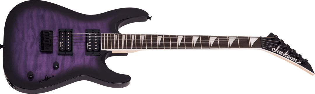 Jackson JS Series Dinky™ Arch Top JS32Q DKA HT, Amaranth Fingerboard, Transparent Purple Burst by FMIC
